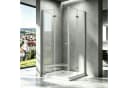 Boromal Eckdusche mit 180° Falttür und Sicherheitsglas Bild 2