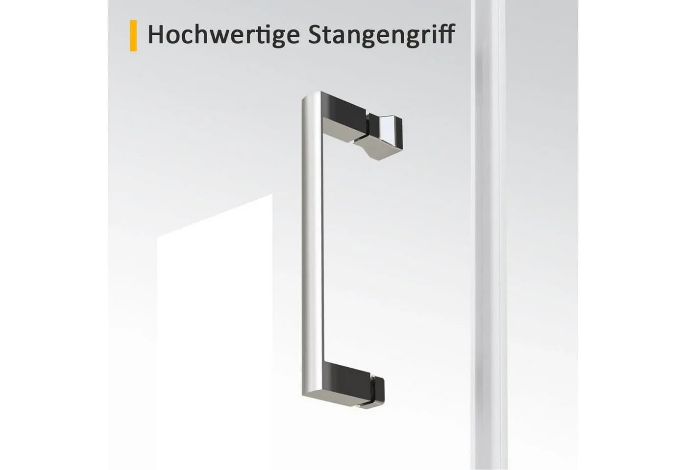 Boromal Dusch-Drehtür Nische Glastür 70x195 cm Sicherheitsglas - Bild 5