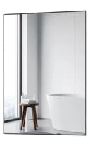 GOEZES Badspiegel Schwarz Eckig Aluminium-Rahmen Bild 2