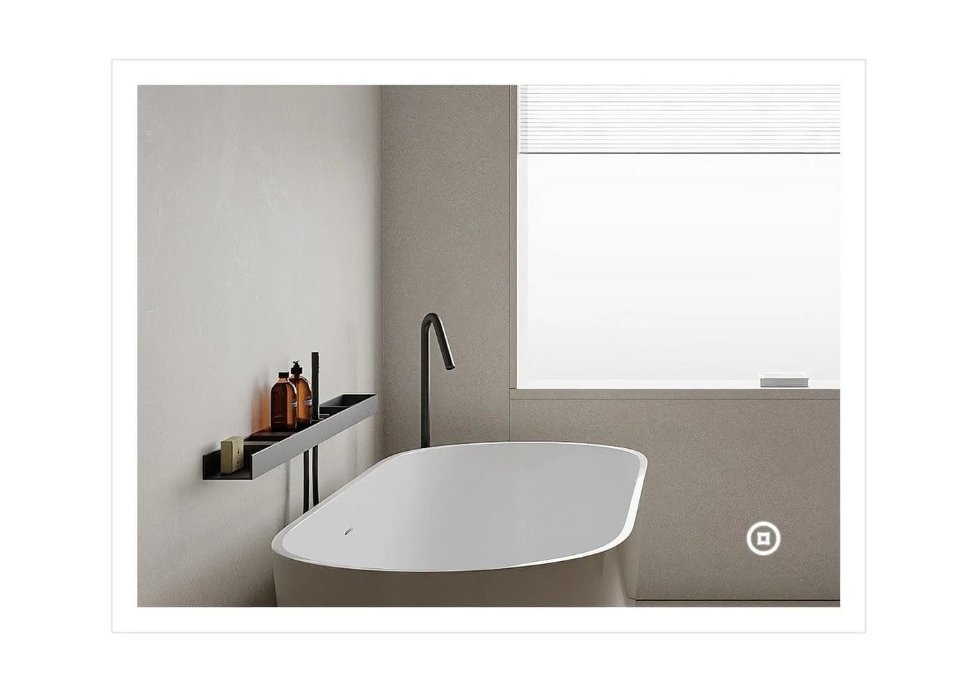 WDWRITTI LED Badspiegel mit Beleuchtung - Touch & Dimmbar