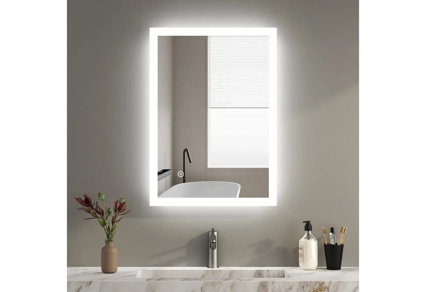 WDWRITTI LED Badspiegel mit Beleuchtung - Touch & Dimmbar - Bild 2
