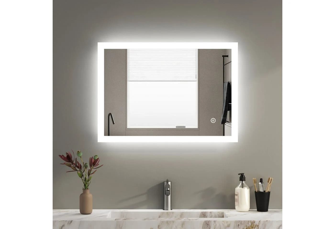 WDWRITTI LED Badspiegel mit Beleuchtung - Touch & Dimmbar - Bild 3