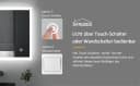 WDWRITTI LED Badspiegel mit Beleuchtung - Touch & Dimmbar Bild 5