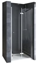 Boromal Dusch-Falttür 180° Silber 5mm ESG Glas Bild 2