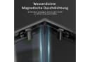 Boromal Eckdusche Schiebetür Schwarz 80x75 cm Bild 5
