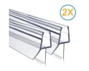 Boromal Duschdichtung Transparent für 4-8mm Glas, 50cm, 2er-Pack Bild 1