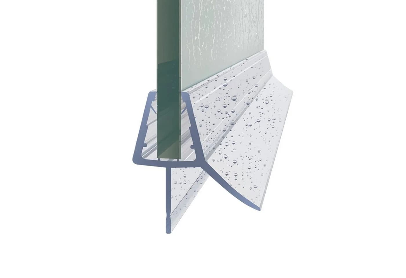 Boromal Duschdichtung Transparent für 4-8mm Glas, 50cm, 2er-Pack - Bild 5