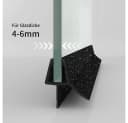 Boromal Duschdichtung 80 cm Schwarz PVC Bild 1