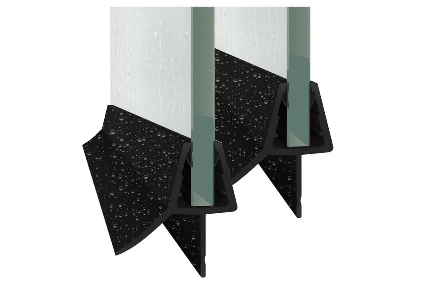 Boromal Duschdichtung 80 cm Schwarz PVC - Bild 2