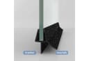 Boromal Duschdichtung 80 cm Schwarz PVC Bild 5