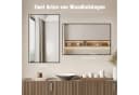 Hopibath Wandspiegel Schwarz Aluminiumrahmen 5mm HD Glas Bild 5