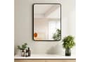 Hopibath Badspiegel Metallrahmen Schwarz Gold Rechteckig Bild 1