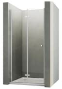 Hopibath Dusch-Falttür 180° Falt-Drehfalttür 5mm ESG Glas Aluminium Bild 2