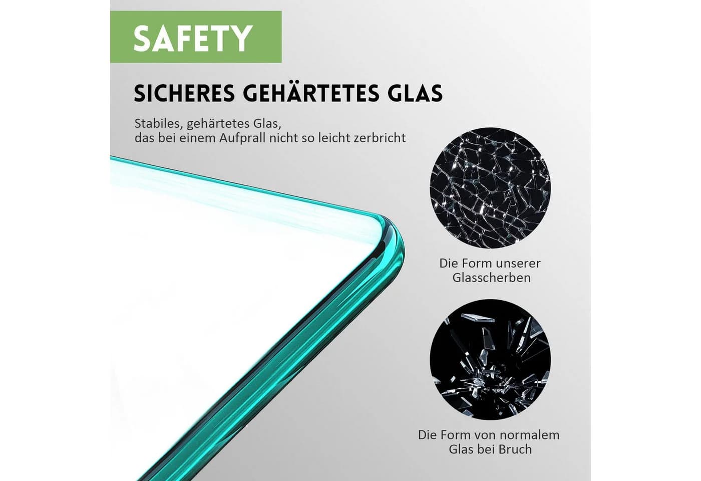 Hopibath Dusch-Falttür 180° Falt-Drehfalttür 5mm ESG Glas Aluminium - Bild 3
