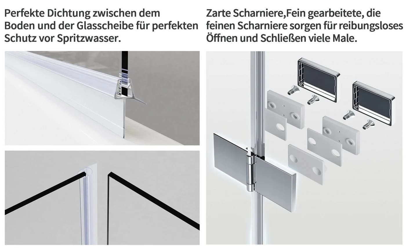Hopibath Badewannenaufsatz Milchglas 3-teilig Faltbar - Bild 4
