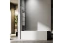 Hopibath Duschwand Badewanne 3-teilig milchglas 130x140cm Bild 1