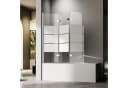 Hopibath Duschwand Badewanne 3-teilig milchglas 130x140cm Bild 2