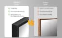 Hopibath Wandspiegel Ganzkörper Schwarz Aluminium Bild 5