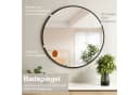 Hopibath Wandspiegel 40x40cm Schwarz mit Alurahmen Bild 1