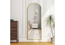 Hopibath Standspiegel Gold 150x50cm HD Glas Alurahmen Bild 1