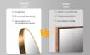 Hopibath Standspiegel Gold 150x50cm HD Glas Alurahmen Bild 4