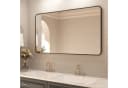 Hopibath Wandspiegel Schwarz Aluminium mit Sicherheitsfolie Bild 2