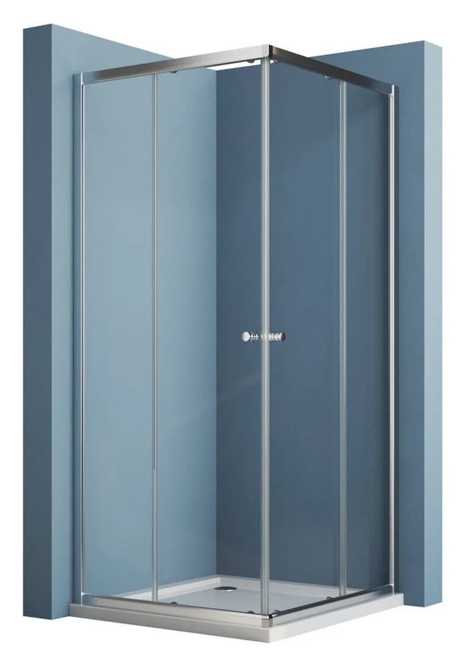 Hopibath Eckdusche Schiebetür 5mm ESG Aluminiumrahmen - Bild 2