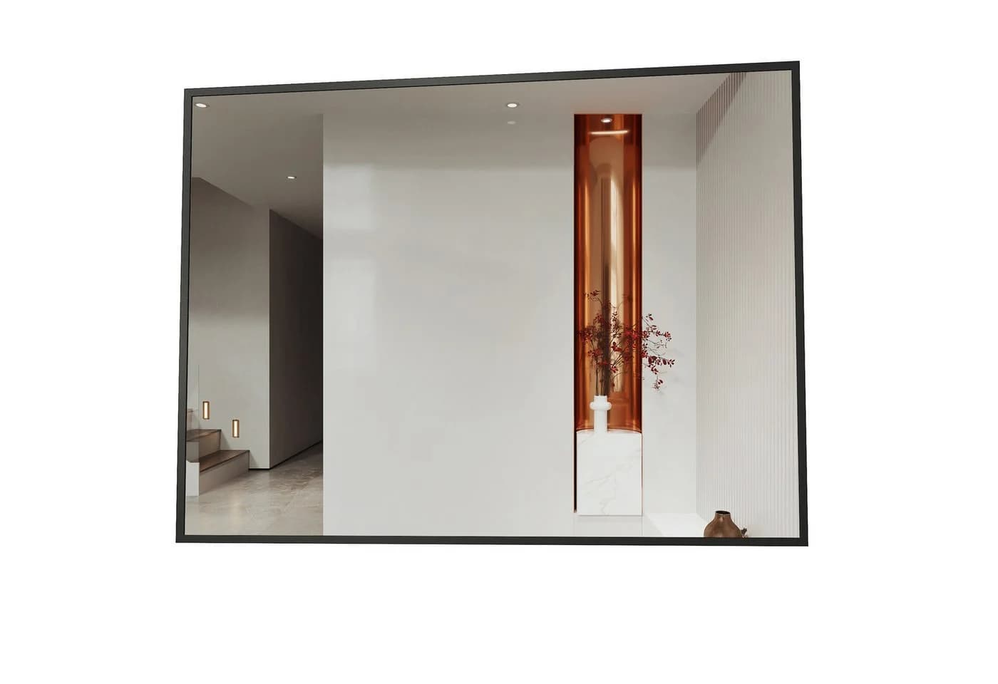 Hopibath Wandspiegel Schwarz mit Aluminiumrahmen - Bild 2