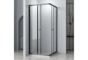Hopibath Eckdusche 80x90 cm mit 5mm Sicherheitsglas und Schiebetür Bild 1