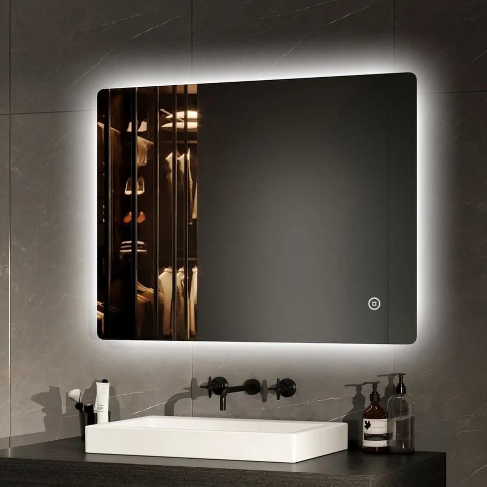 EMKE LED Badspiegel rahmenlos mit Beleuchtung IP44 - Bild 2