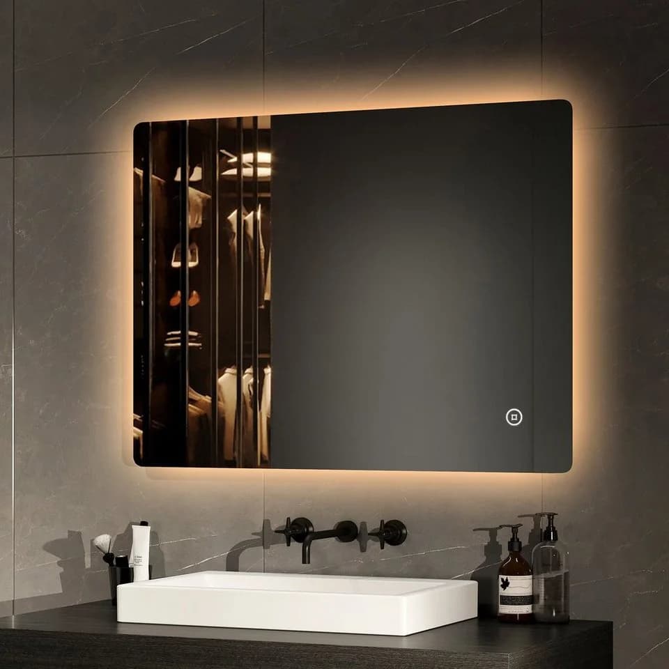 EMKE LED Badspiegel rahmenlos mit Beleuchtung IP44 - Bild 3