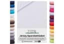 Zestri Spannbettlaken Jersey 100% Baumwolle Weiß Rundum-Gummizug Bild 2