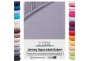 Zestri Spannbettlaken Jersey Grau 100% Baumwolle Rundum-Gummizug Bild 2