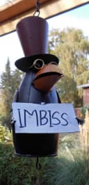Deko-Impression Vogel-Futterstelle Rabe Metall Mehrfarbig Bild 3