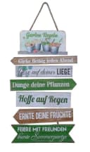 Deko-Impression Hängeschild Gartenregeln Holz MDF Deko Bild 2