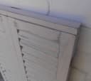 Deko-Impression Wandspiegel mit Fensterläden Landhaus Shabby-Chic Creme Bild 4