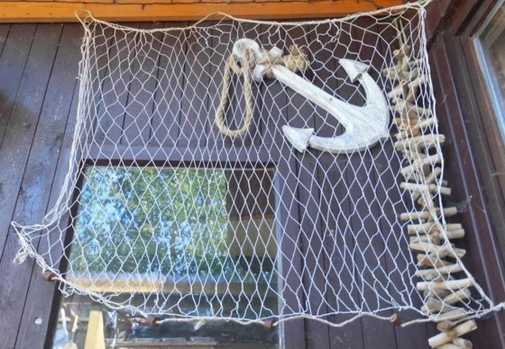 Deko-Impression Hängedekoration Netz Fischernetz Meer Deko-Netz 1,5 x 1 Mtr.
