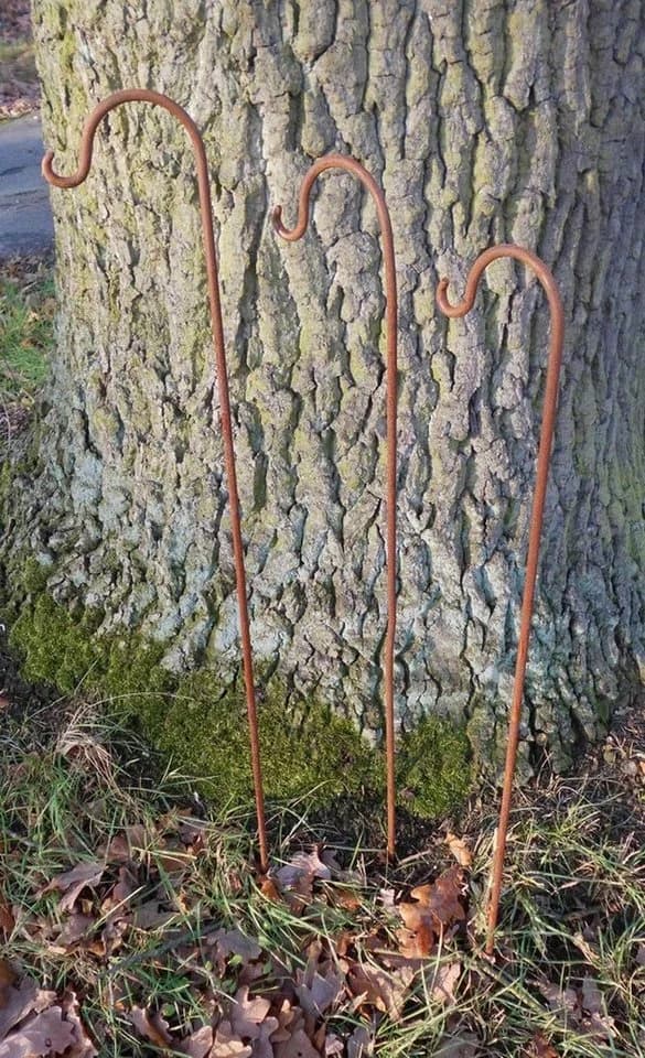 Deko-Impression Gartenstecker 3er-Set Eisen Rost