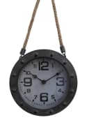 Deko-Impression Wanduhr Loftstyle Eisen Grau-Antik 20 cm Bild 2
