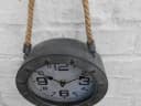 Deko-Impression Wanduhr Loftstyle Eisen Grau-Antik 20 cm Bild 4