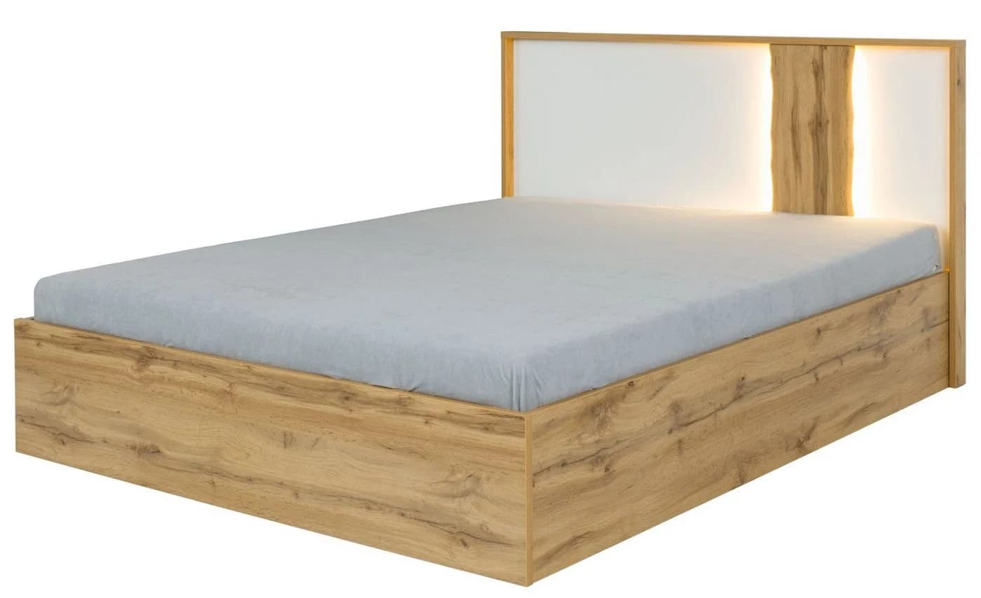 Lukas Möbel Komplettschlafzimmer Forest Hochglanz Weiß Eiche 5-teilig