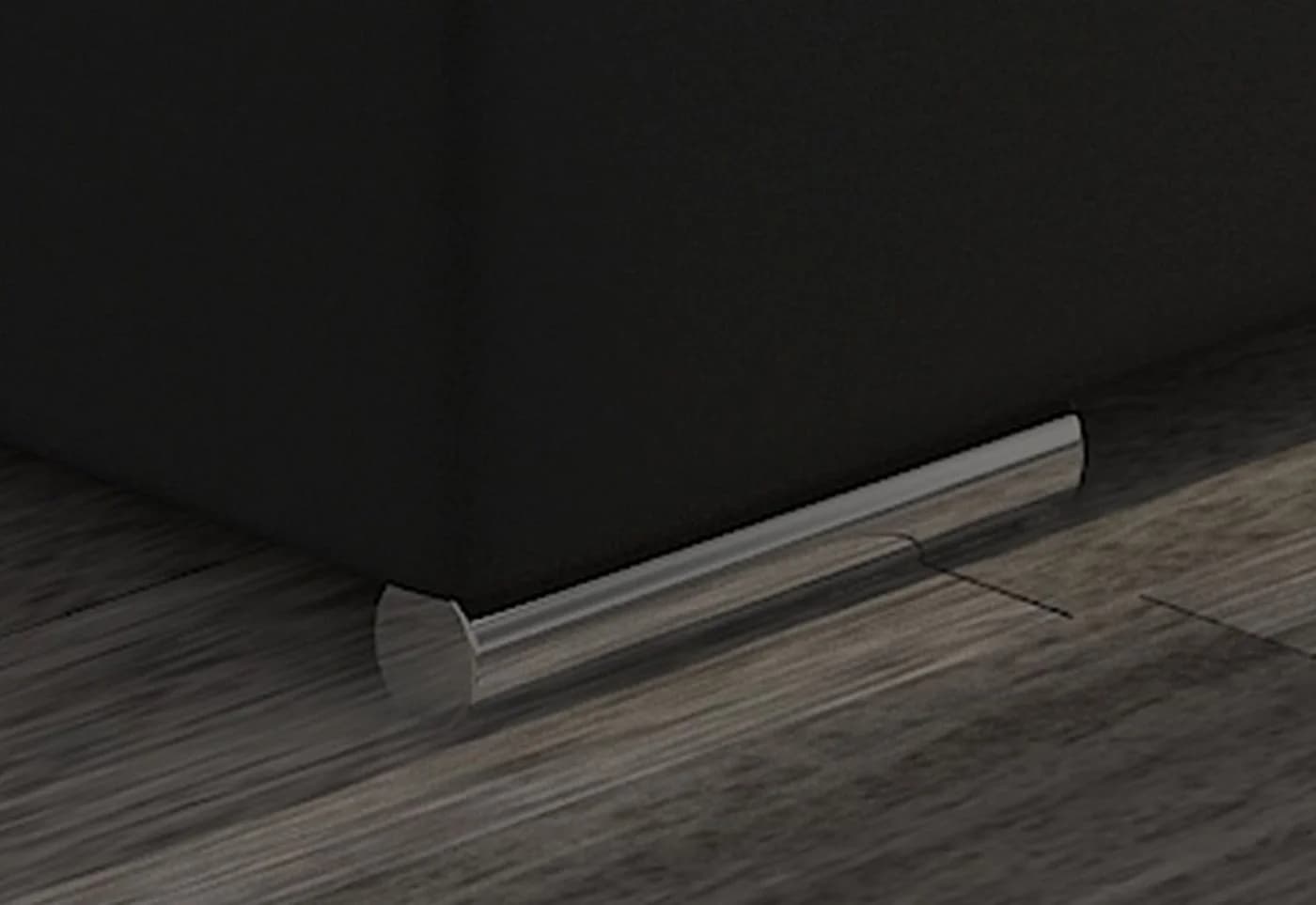 Lukas Möbel Wohnlandschaft Vera U-Form XXL-Sofa mit Schlaffunktion Schwarz - Bild 5