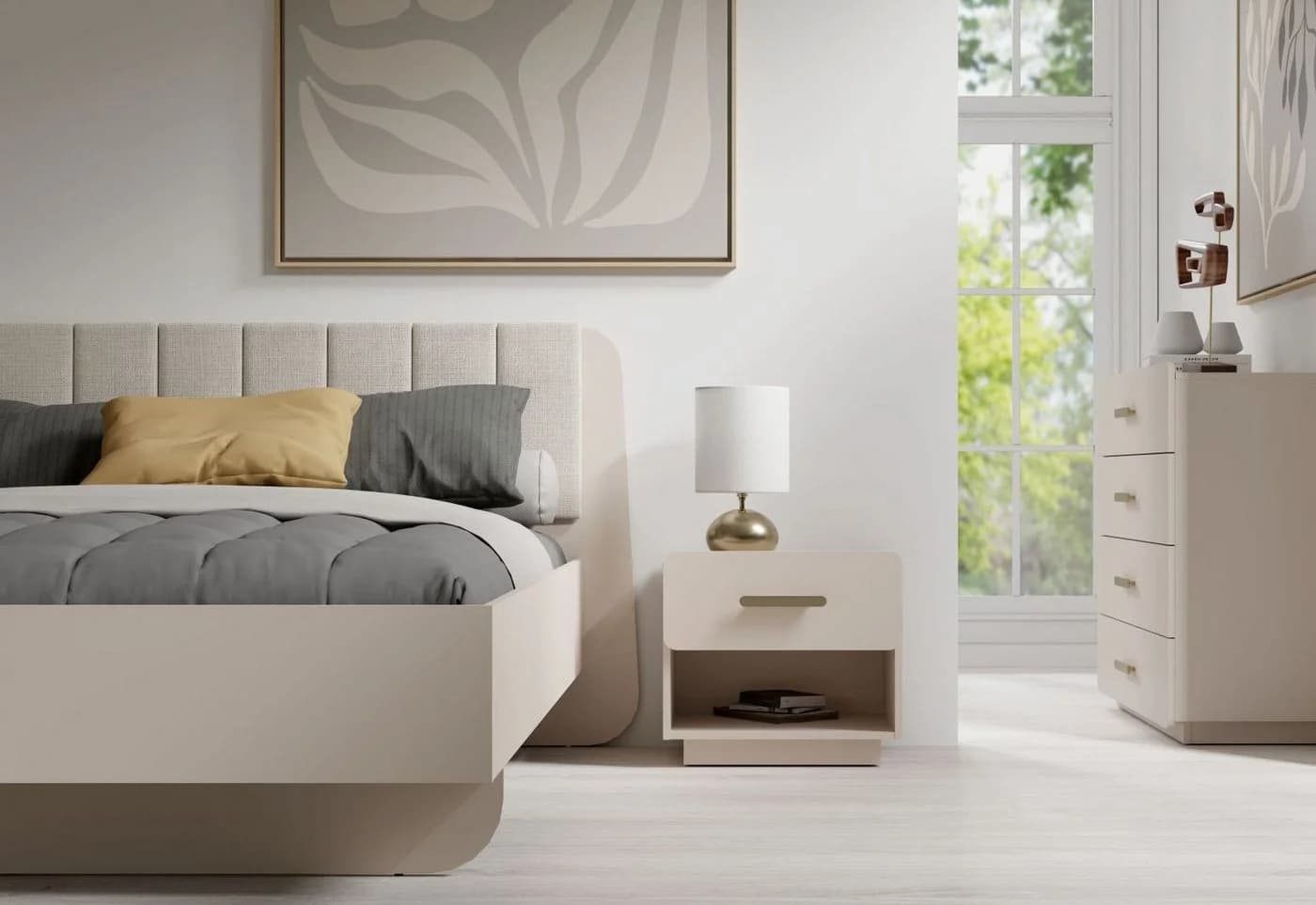 Lukas Möbel Schlafzimmer Komplett Lorenz Beige Bett Schrank Spiegel