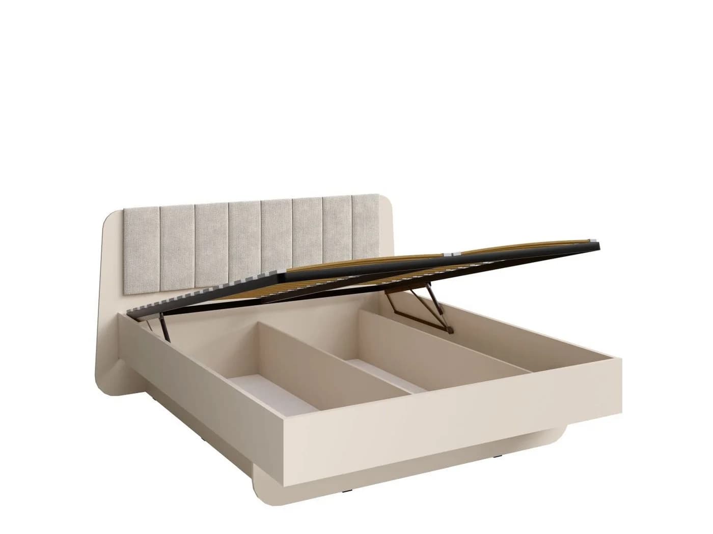 Lukas Möbel Komplett-Schlafzimmer Lorenz Beige mit Bett, Schrank und Spiegel - Bild 4