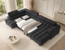 Lukas Wohnlandschaft U-Form Sofa Falco mit Schlaffunktion Bild 3