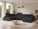 Lukas Wohnlandschaft U-Form Sofa Falco mit Schlaffunktion Bild 5