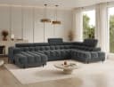 Lukas Wohnlandschaft Falco XXL U-Form Sofa mit Schlaffunktion & Bettkasten Bild 5