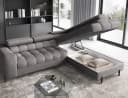 Lukas Möbel Ecksofa Frida mit Schlaffunktion und Bettkasten grau Bild 3