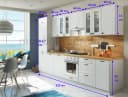 Möbel für Dich Küchenzeile LORA 320 cm 11-teilig Landhausstil Bild 1