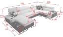 U-förmige Wohnlandschaft mit USB-Ladestationen und Extras Bild 3